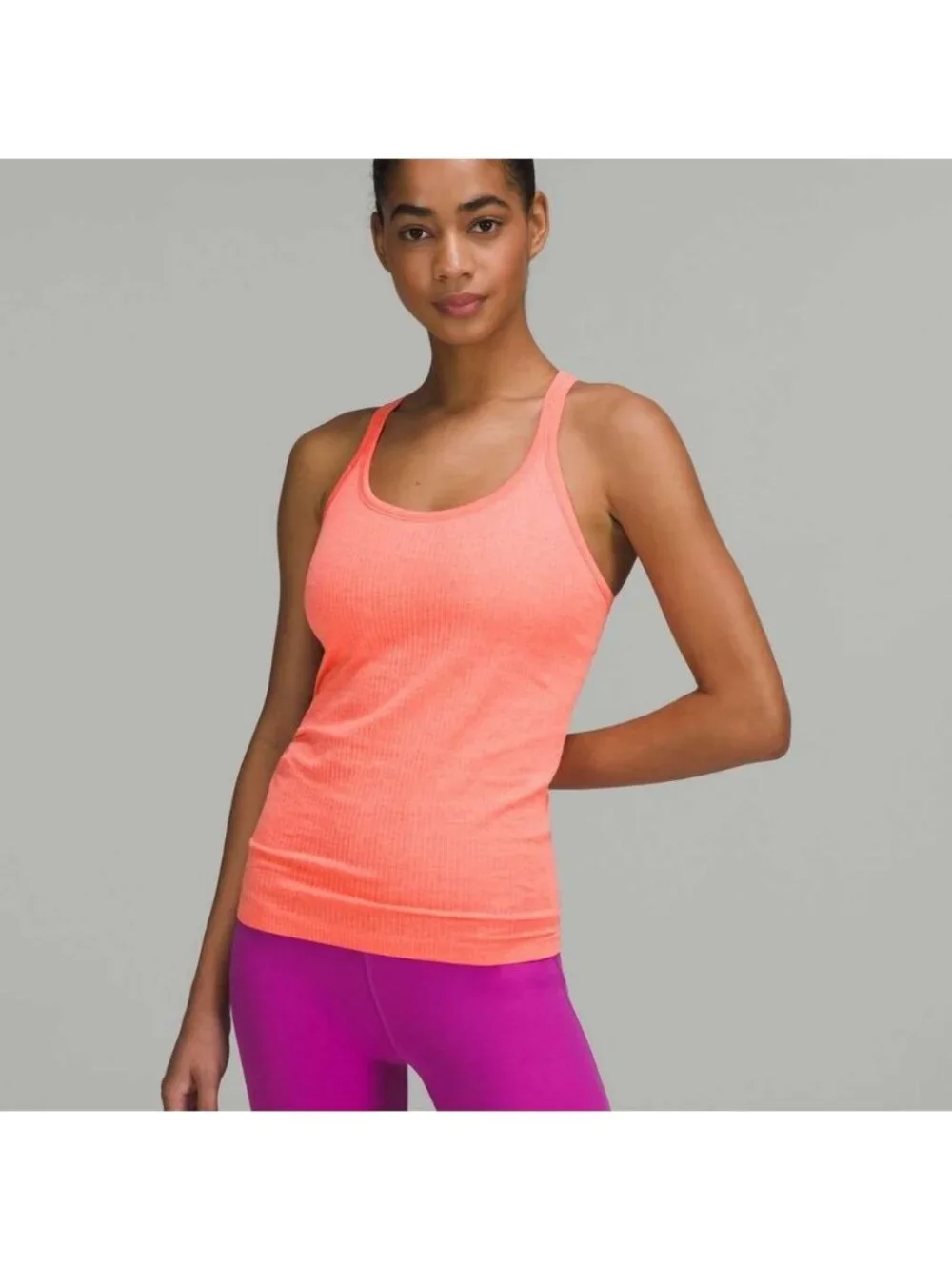 Lululemon Ebb to Street Tank Top Raspberry Cream